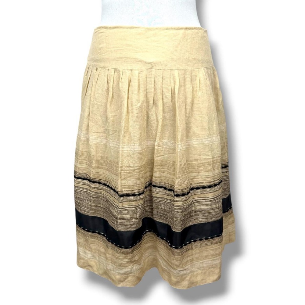 Alfani Linen Silk Tiered Skirt Sz 4